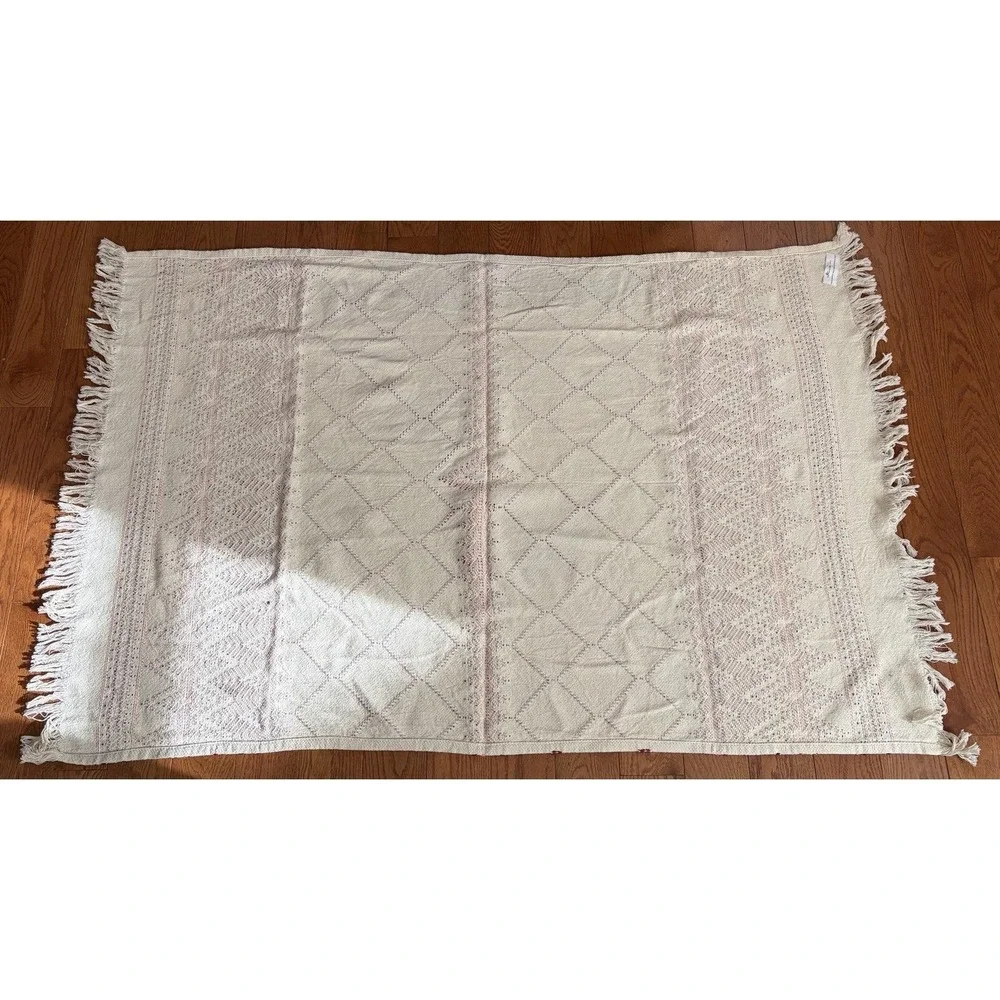 Handwoven Scandinavian Inspired Wall Hanging/Throw Signed Textile‎ 40x60 BOHO